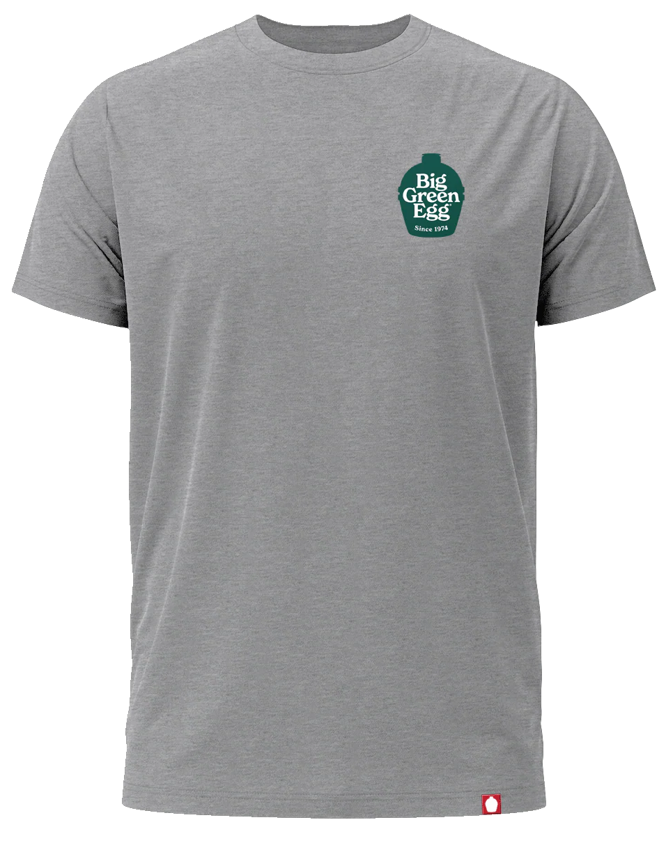 Big Green Egg Men's Gray T-Shirt - BGE Logo - Large - Image 2