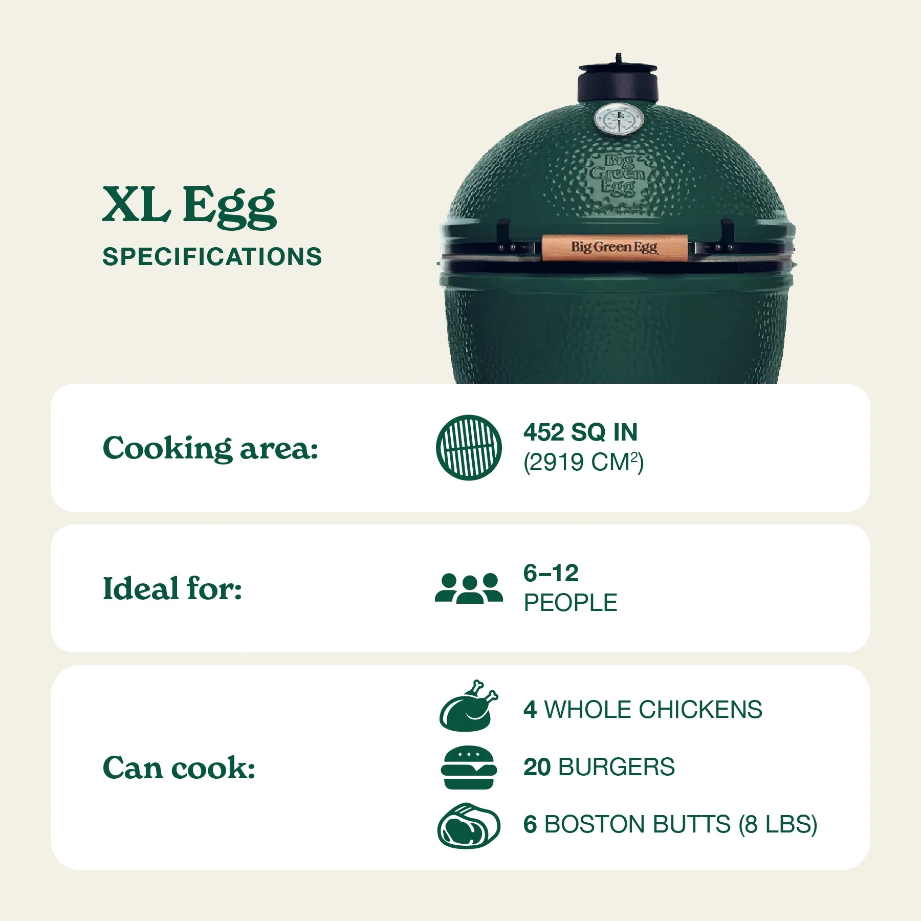 XL Big Green Egg in a Corner Modular Package - Image 3