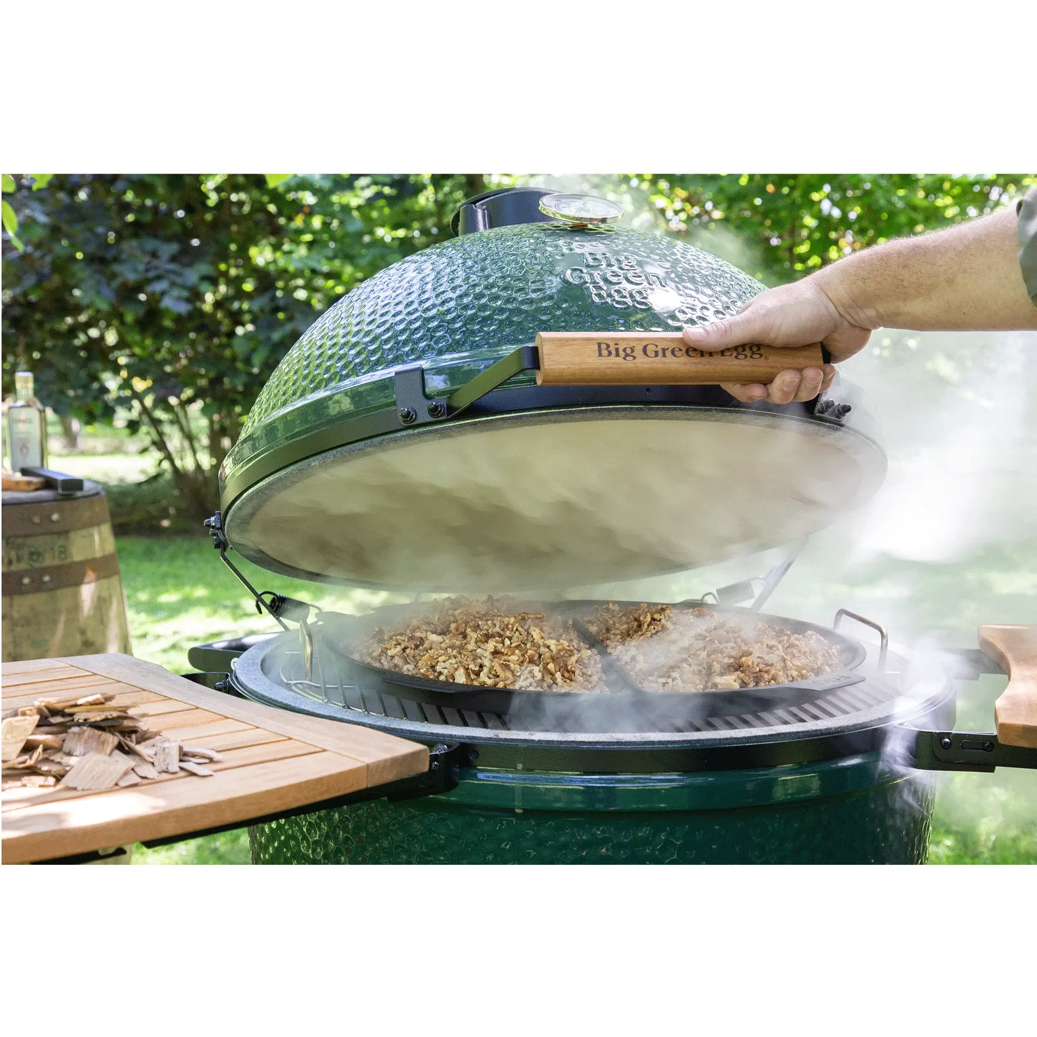 XL Big Green Egg in an intEGGrated Nest+Handler with Mates Package - Image 4